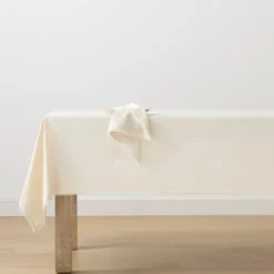 French Perle Natural 60x84 Tablecloth