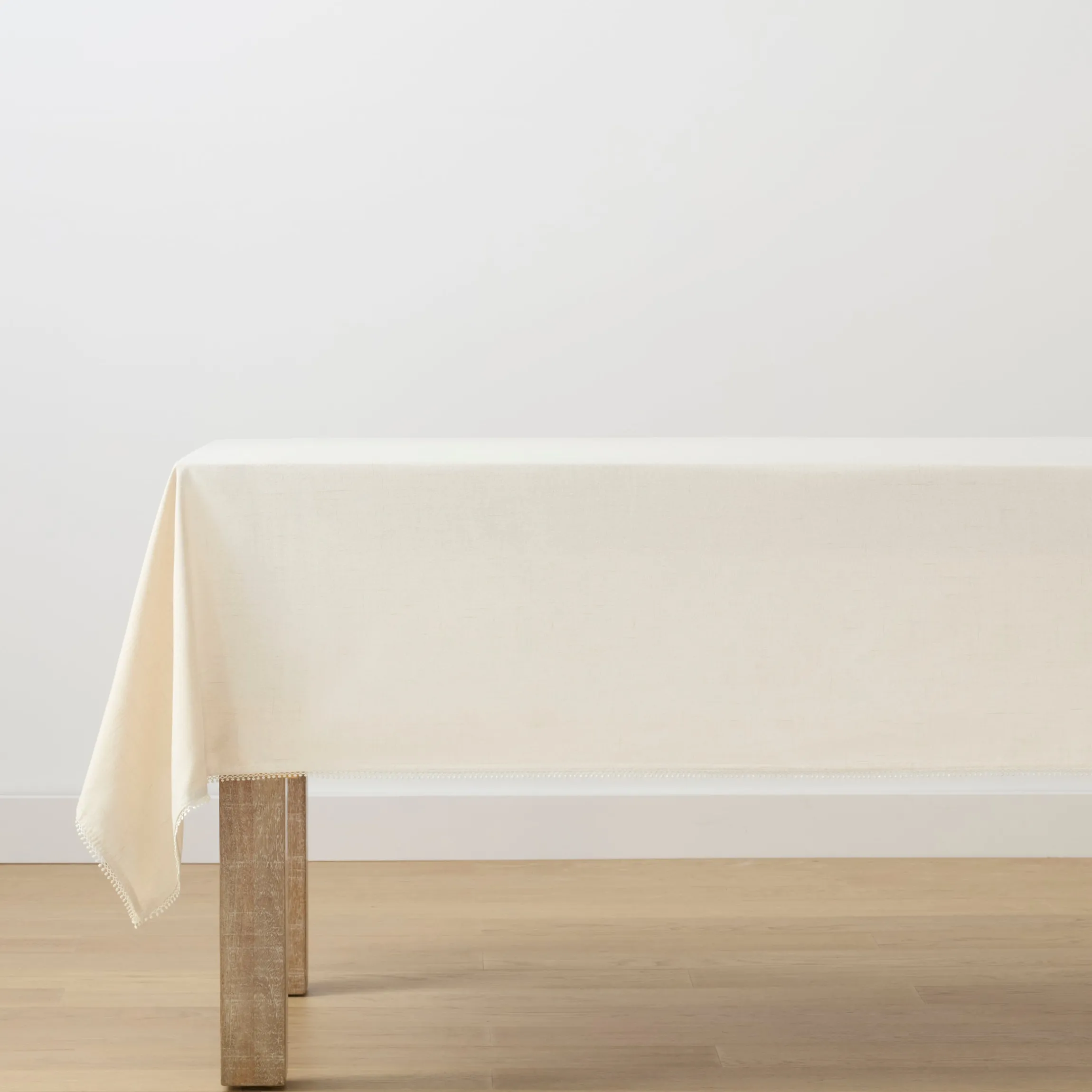 French Perle Natural 60x84 Tablecloth