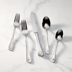 French Perle 65-Piece Flatware Set