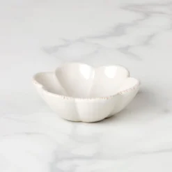 French Perle Scallop White Mini Dish