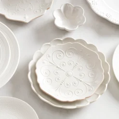 French Perle Scallop White Mini Dish