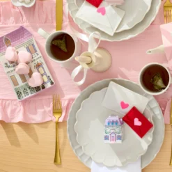 French Perle Scallop White 12-Piece Dinnerware Set