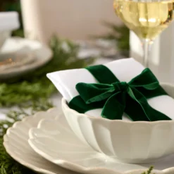 French Perle Scallop White 12-Piece Dinnerware Set