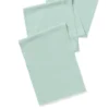 French Perle Solid Ice Blue 14x90 Table Runner