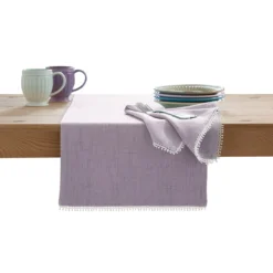 French Perle Violet Dinner Napkins, Set of 2