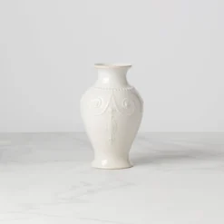French Perle White Bouquet Vase