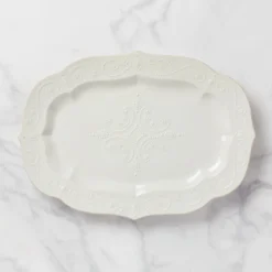 French Perle White Large Serving Platter