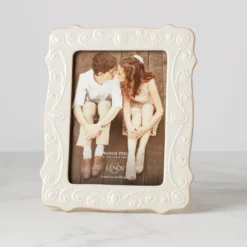 French Perle White 5x7 Photo Frame