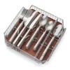 Gailann Satin 45-Piece Flatware Set with Caddy