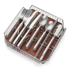 Gailann Satin 45-Piece Flatware Set with Caddy