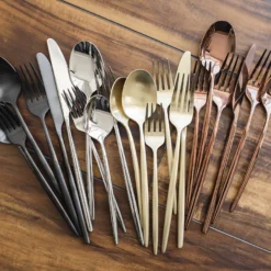 Gaze Copper Mirror 20-Piece Flatware Set