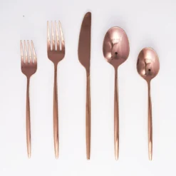 Gaze Copper Mirror 20-Piece Flatware Set