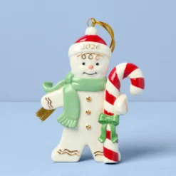 2026 Gingerbread with Candy Cane Ornament