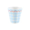 Gingham Reusable Cups, Set of 6
