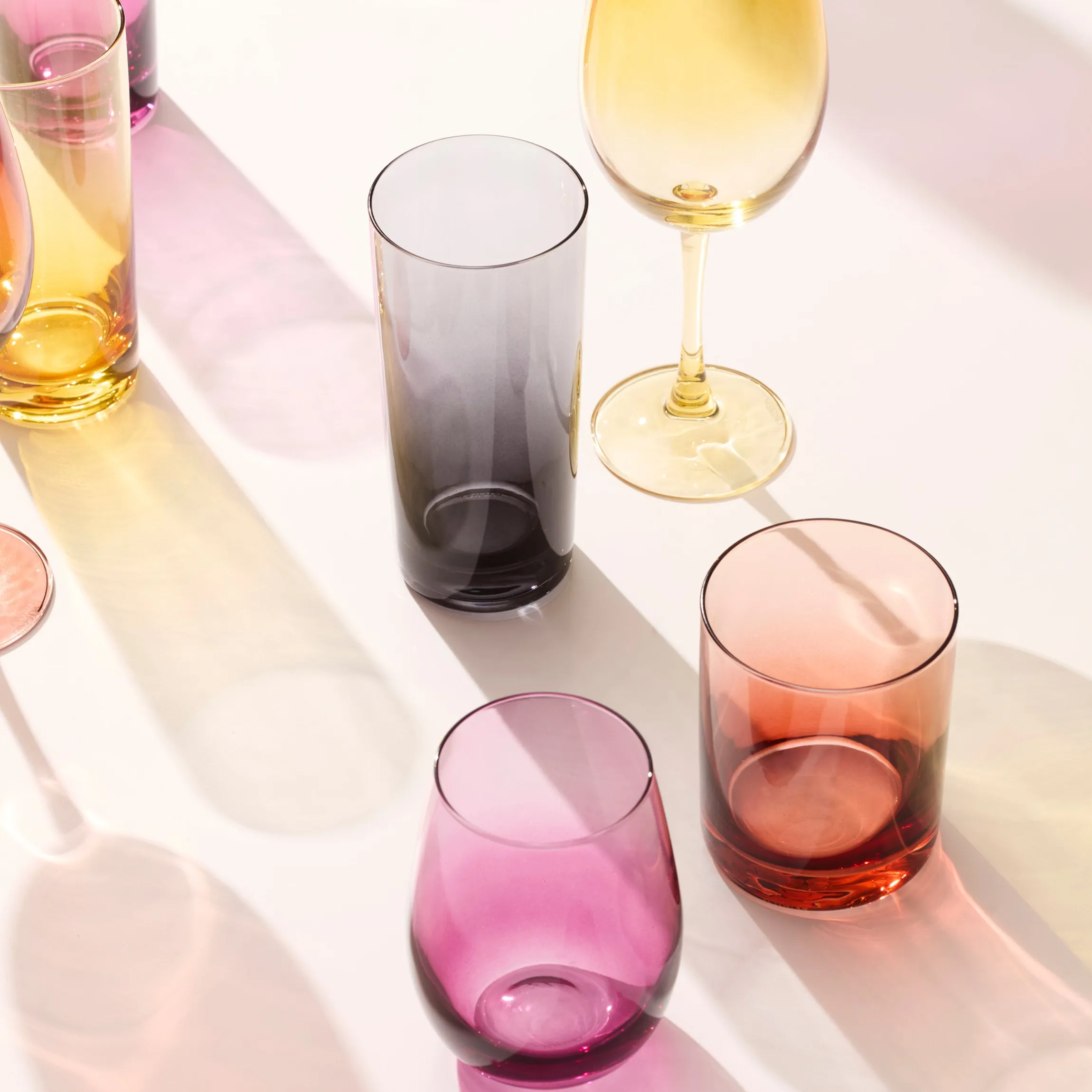 Golden Hour Double Old-Fashioned Glasses, Set of 4