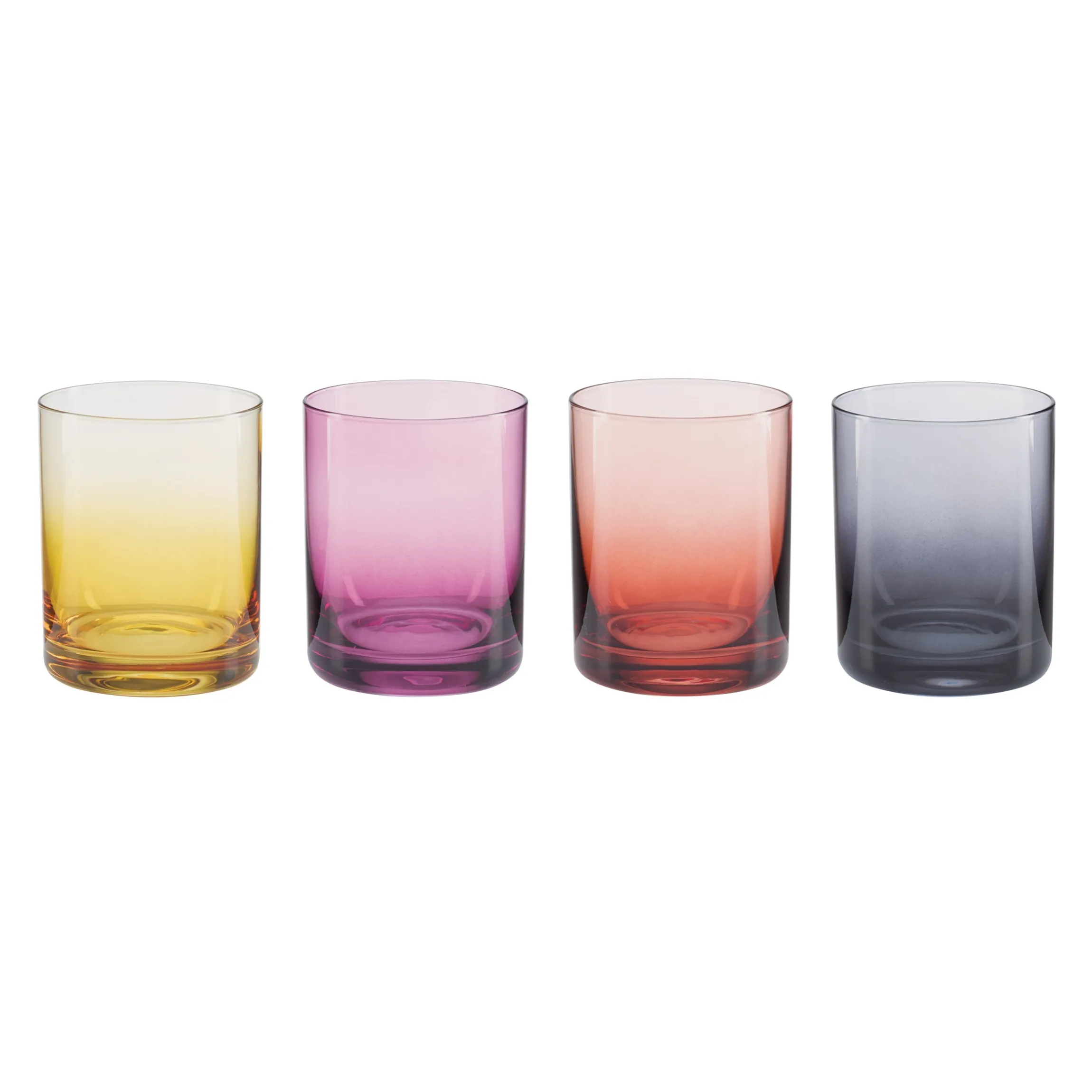 Golden Hour Double Old-Fashioned Glasses, Set of 4