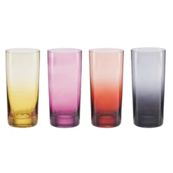 Golden Hour Highball Glasses, Set of 4