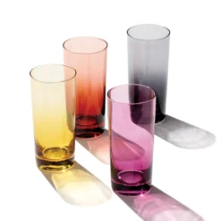 Golden Hour Highball Glasses, Set of 4