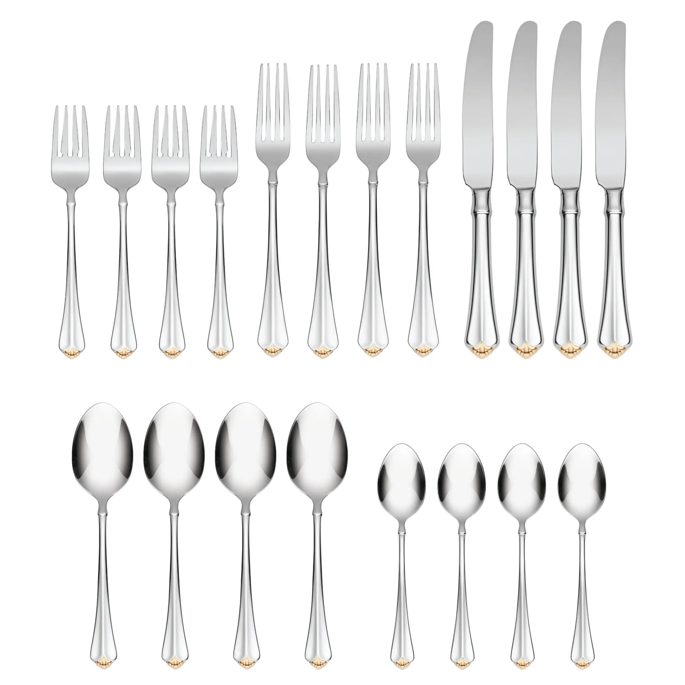 Golden Juilliard 20-Piece Flatware Set