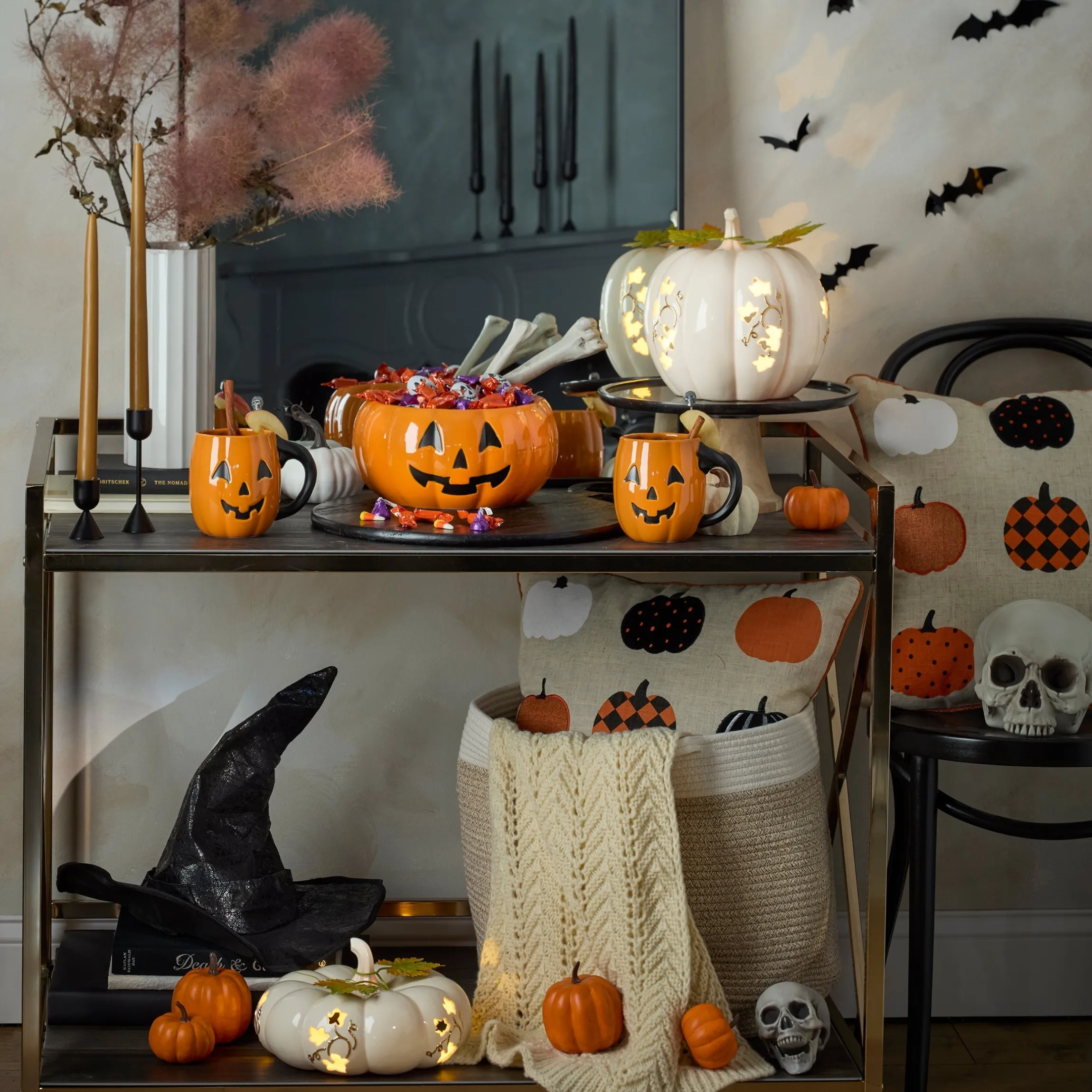 Halloween Pumpkin Candy Bowl