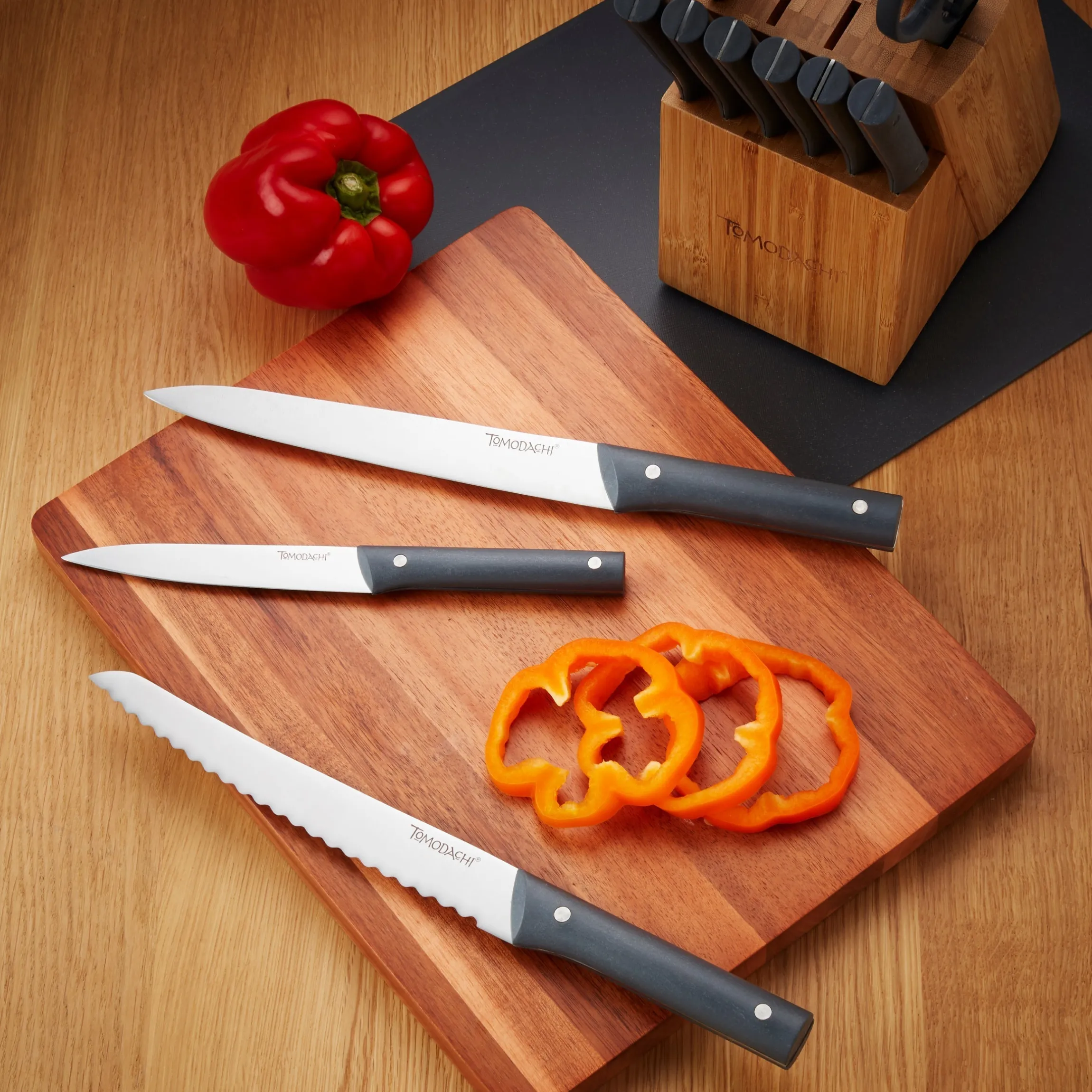 Harvest Slate 15-Piece Cutlery Block Set