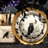 Haunted Halloween Accent Plates, Set of 4