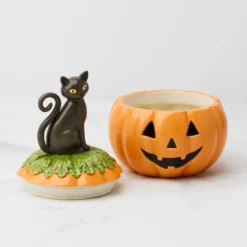 Haunted Halloween Covered Candy Jar