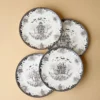 Haunted Village Accent Plates, Set of 4 Assorted
