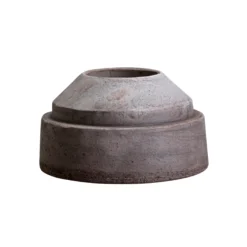 Hoff Raw Grey Candleholder