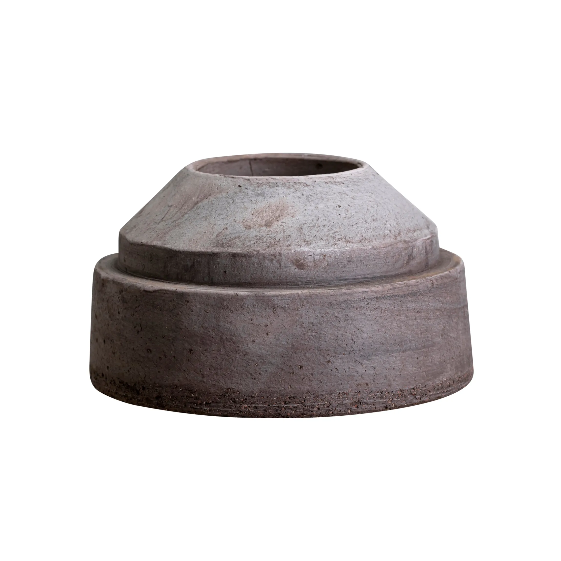 Hoff Raw Grey Candleholder