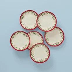 Holiday Accent Plates, Set of 6