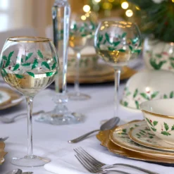 Holiday Balloon Glasses, Set of 4