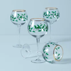 Holiday Balloon Glasses, Set of 4