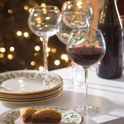 Holiday Balloon Glasses, Set of 4