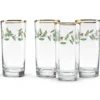 Holiday Highball Glasses, Set of 4