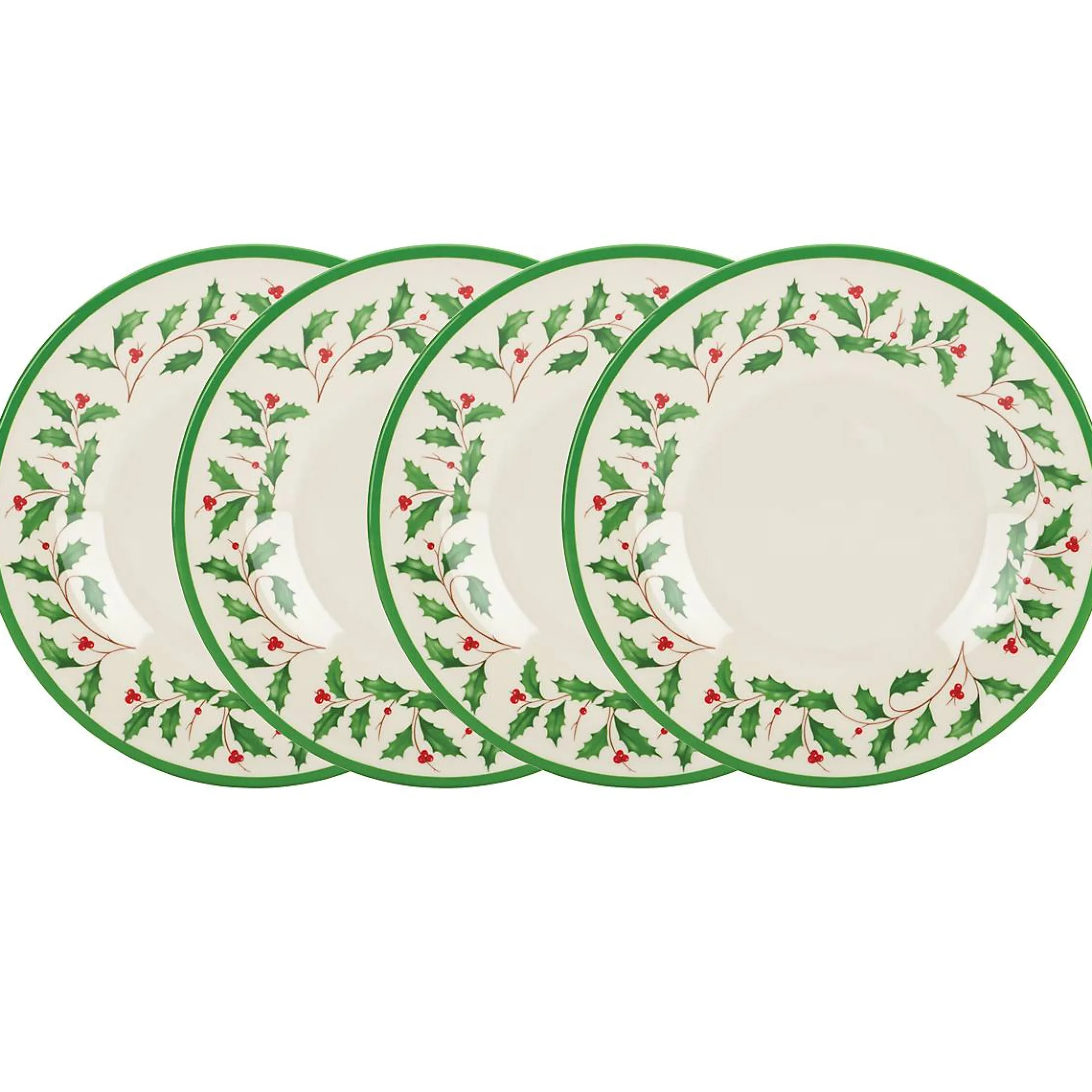 Holiday Melamine Accent Plates, Set of 4