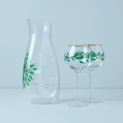 Holiday 3-Piece Decanter & Wine Glass Set