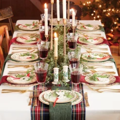 Holiday 12-Piece Plate & Mug Dinnerware Set