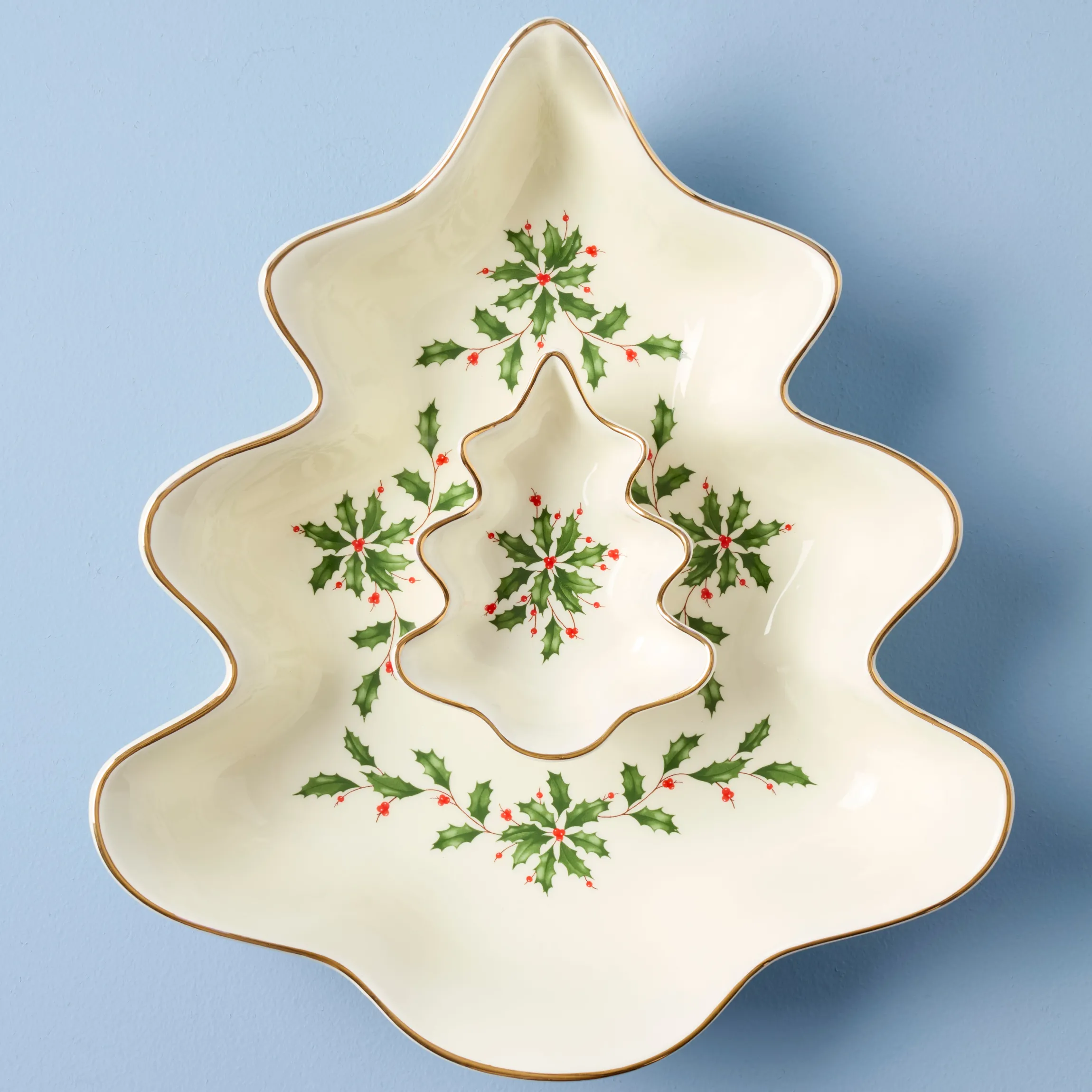 Holiday Tree Chip & Dip Set
