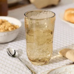 Homespun Amber Tall Tumbler - Set Of 4