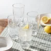 Homespun Clear Tall Tumbler - Set Of 4