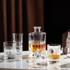 Hudson Crystal Double Old-Fashioned Glasses, Set of 4