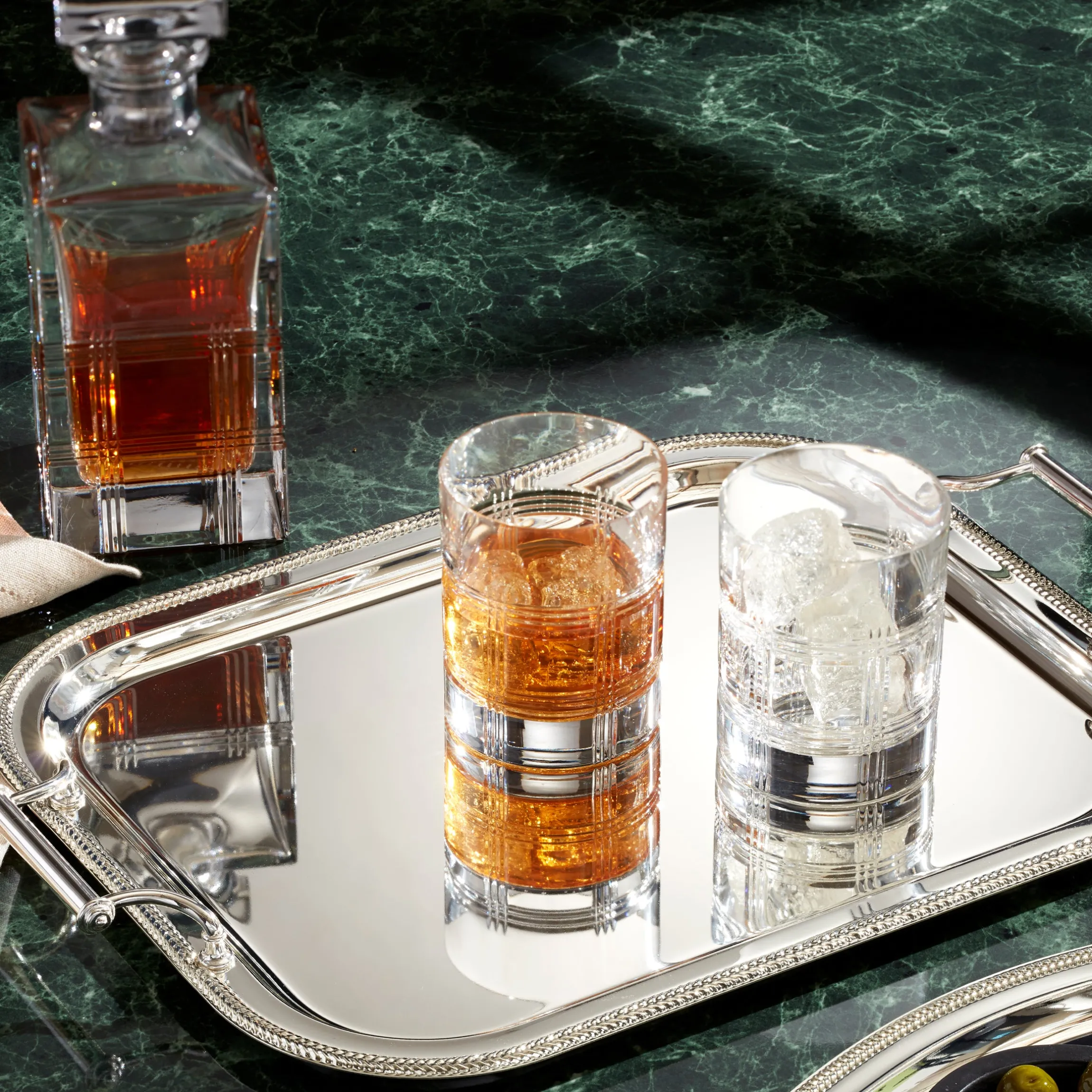 Hudson Crystal 5-Piece Whiskey Set