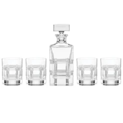 Hudson Crystal 5-Piece Whiskey Set
