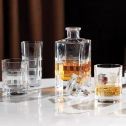 Hudson Crystal 5-Piece Whiskey Set