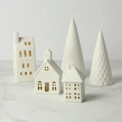 Illuminated Modern Village 5-Piece Set