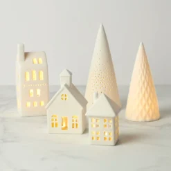Illuminated Modern Village 5-Piece Set