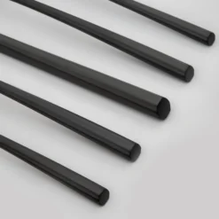 Isobel Black Satin 20-Piece Flatware Set