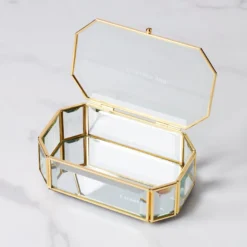 "I Treasure You" Clear Jewelry Box