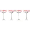 It's Raining Confetti Coupe Glasses, Set of 4